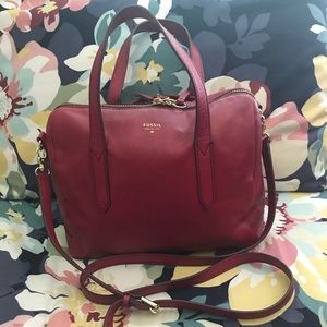 Hot Pink Leather Purse